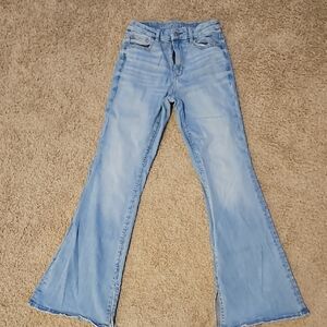 American Eagle Outfitters Light Blue Wide Leg Jeans